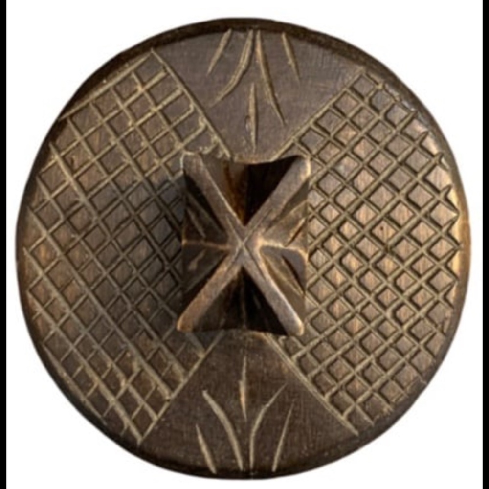 Vintage Asian Wood Vase Hand Carved Dragon Art Decor with Weaved Handles - Picture 6 of 6